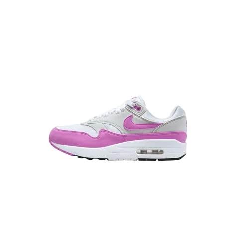 Offerta a tempo: Nike Air Max 1, Scarpe da Ginnastica Donna, Neutral Grey/Fuchsia Dream-White-Black, 38 EU - 55% da 149.99 € a 66.95 €