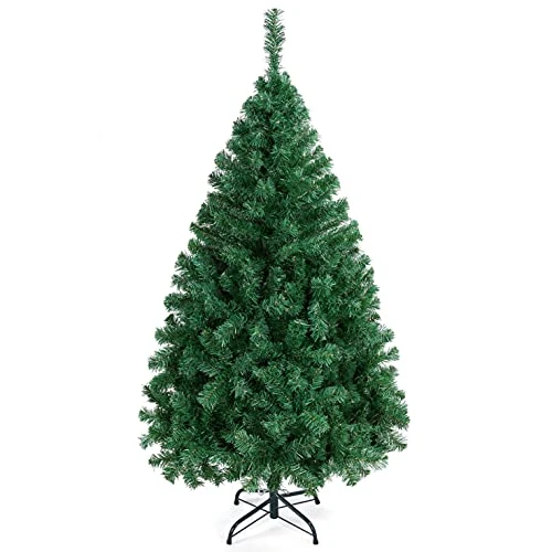Offerta a tempo: Yaheetech Albero di Natale Artificiale Folto 154cm con Base Metallo Verde - 16% da 33.99 € a 28.49 €