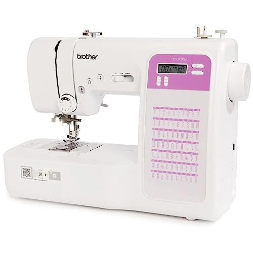 Offerta a tempo: Brother CX70PES (Nuovo Modello) - Macchina da Cucire Elettronica con 70 Punti Cucito, Infila Ago Automatico, Facile da Usare, Doppia Alzata del Piedino per Tessuti Spessi, Braccio Libero - 19% da 266.19 € a 215.70 €