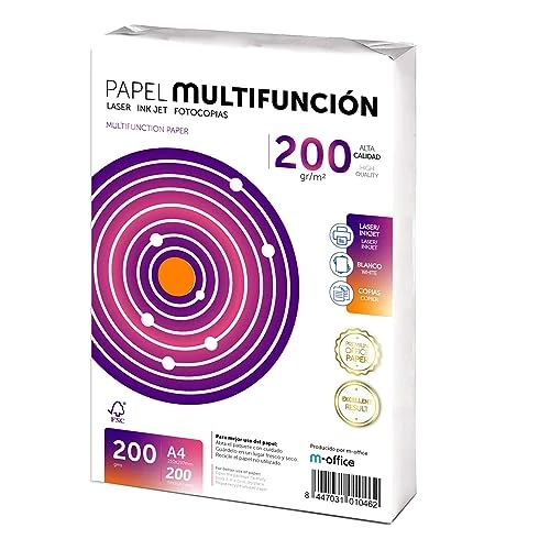 Zeitlich begrenztes Angebot: Folios A4, 200 g, 200 Blatt, Mehrzweckpapier, Drucker, Laser- und Inkjetdrucker, Kopierer, für Büro, Schulbedarf, Blattpaket, m-office (200 Blatt, 200 g) von 19.12 € auf 19.12 € (0.00% Rabatt)