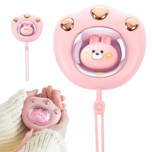 Rechargeable Hand Warmer, 2400 mAh Hand Warmer, Electric Hand Warmer, Electric Pocket Warmer, Electric 2 Temperature Settings, USB Hand Warmer for Women and Children