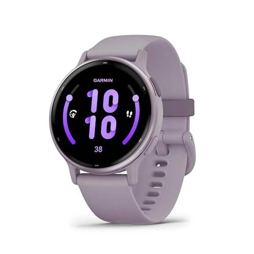 Offerta a tempo: Garmin vívoactive 5, Smartwatch AMOLED 1,2", Cassa 42mm, Musica, GarminPay, +30 Sport, GPS, Cardio, Coach Sonno, Benefici Workout, Autonomia 11 giorni, Orchid & Orchid Metallic - 29% da 239.99 € a 170.51 €