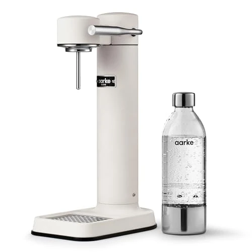 Offerta a tempo: Aarke Carbonator 3 Gasatore d’acqua e Bottiglia, Finitura Bianca Opaca - 20% da 210.00 € a 168.00 €