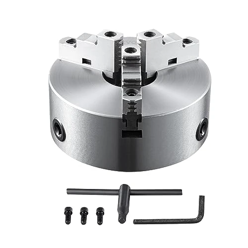 Offerta a tempo: VEVOR Mandrino a 3 Ganasce per Tornio Mandrino Autocentrante Materiale in HT300 Diametro 200 ± 5 mm, Mandrino per Tornio a 3 Griffe Gamma di Serraggio 4-85mm, Mandrino Autocentrante per Tornio 200mm - 23% da 113.90 € a 87.58 €