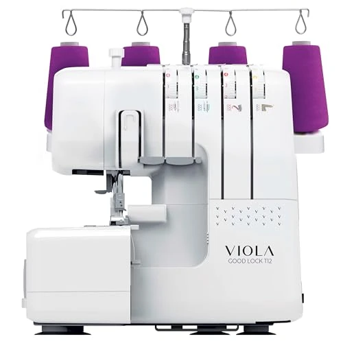 Offerta a tempo: VIOLA Look T12 Macchina Tagliacuci con 12 Punti Cucito, Overlock con Differenziale, Cuce a Braccio Libero - 43% da 349.99 € a 199.99 €
