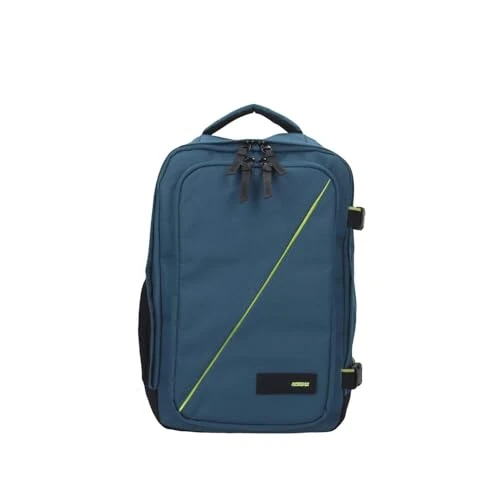 American Tourister Take2Cabin, bolsa de cabina Ryanair de 25 x 20 x 40 cm, 24 L, 0,40 kg, equipaje de mano, mochila de avión S para subsuelo, azul (azul Harbor)