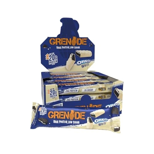 Oferta limitada: Grenade Barra de Proteína Baja en Azúcar - Sabor OREO White, 12 x 60 g de 29.95 EUR a 26.00 EUR (ahorro 13%)