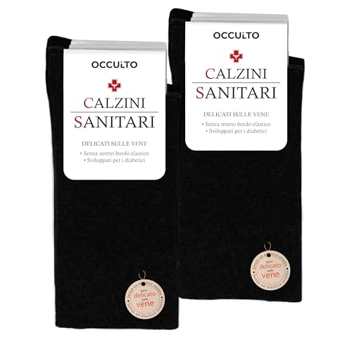 Occulto skarpetki dla diabetyków damski 10 paczek (model: Julia) czarny 39-42
