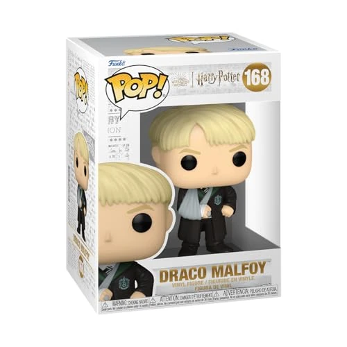 Funko POP! Movies: Harry Potter Prisoner Of Azkaban - Draco Malfoy ze złamaną ręką - Kolekcjonerska figurka winylowa - Pomysł na prezent - Oficjalny towar - Zabawki dla dzieci i dorosłych