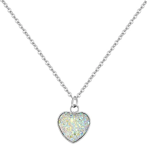 Offre limitée : YeGieonr Collier Femme Or, Chaîne Pendentif Coeur Coloré en Acier Inoxydable, Cadeaux d'anniversaire Personnalisés pour Femmes et Filles de 14.99 EUR à 3.59 EUR (remise 76%)