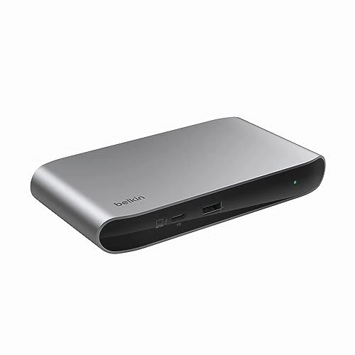 Belkin Connect Station d'accueil Thunderbolt 4 (USB-C 5-en-1, Power Delivery 96 W, pour Mac, Windows, Affichage Unique 8K ou Affichage Double 4K, câble Thunderbolt 4, Adaptateur Secteur Inclus)