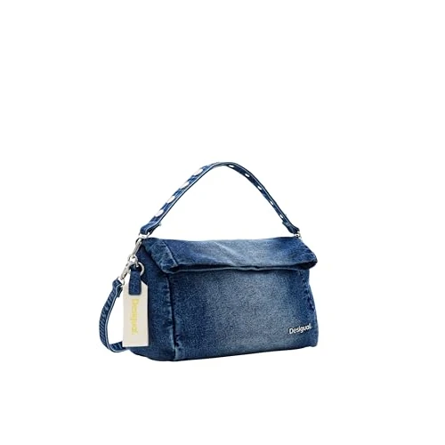 Desigual Donna PRIORI LOVE Accessories DENIM Hand BAG, blu, Blu