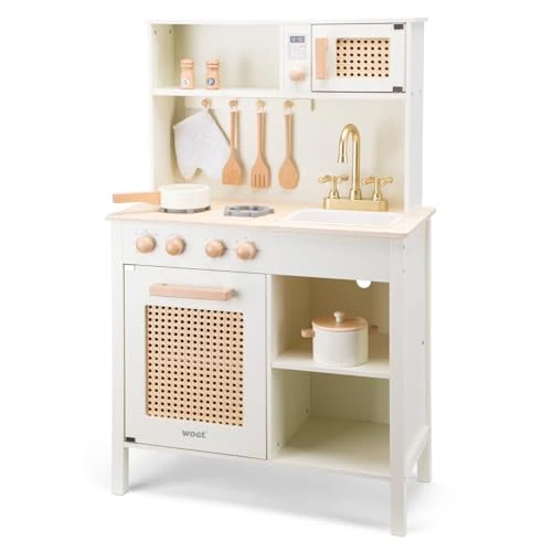 Tijdelijke aanbieding: New Classic Toys Houten Speelkeuken - Rotan van 103.67 EUR naar 103.67 EUR (korting 0%)