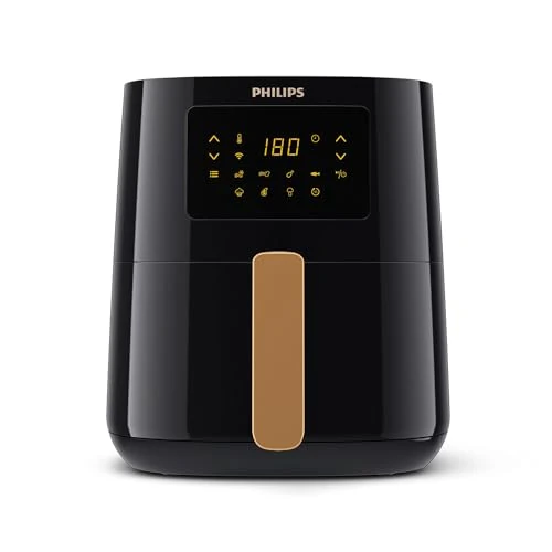 Philips Frytkownica Beztłuszczowa Serii 5000 L, 4,1 l (0,8 kg), Airfryer 13 w 1, połączenie Wi-Fi, 90% Mniej tłuszczu dzięki Technologii Rapid Air, Aplikacja HomeID (HD9255/80)