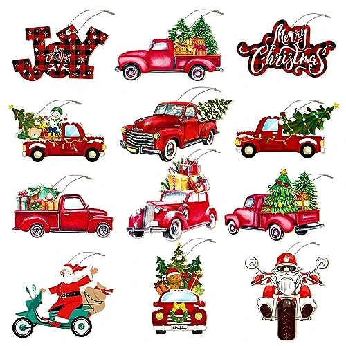 Tijdelijke aanbieding: 24 stuks boomversieringen kersthout, boomversiering, houten hanger Kerstmis, kerstboomhangers, houten boomversiering, kerstversiering hout, decoratie binnen van 12.90 EUR naar 12.90 EUR (korting 0%)