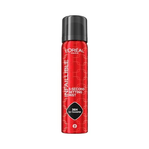 Limitiertes Angebot: L'Oréal Paris Setting Spray zum Fixieren von Make up, Transferfest in 3 Sekunden, Fixier-Spray für bis zu 36 Stunden Halt, 3-Second Setting Mist, 1 x 75 ml von 9.99 EUR auf 7.99 EUR (Spare 20%)
