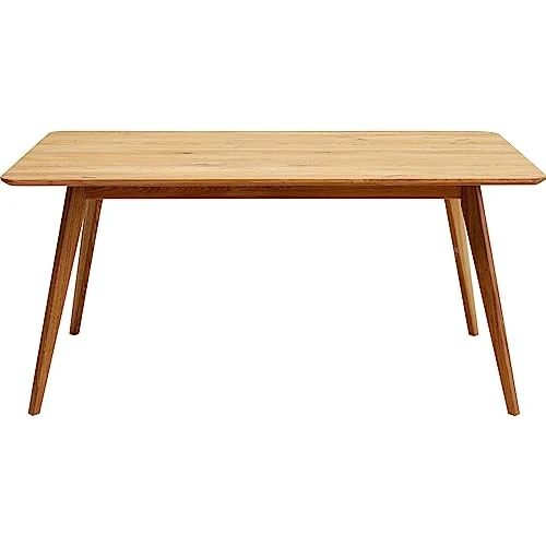 Offerta a tempo: Kare Design tavolo Memo, marrone, rettangolare, legno massello naturale quercio, 6 persone per sala da pranzo, cucina, rustico, studio, 75x160x90 cm - 35% da 440.62 € a 286.40 €