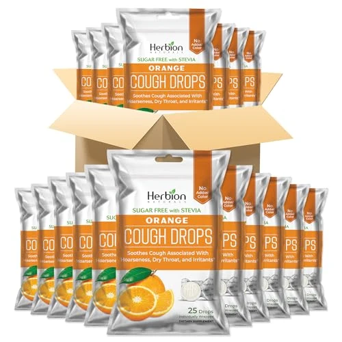 Herbion Naturals Cough Drops Orange 25ct (Pack of 40)