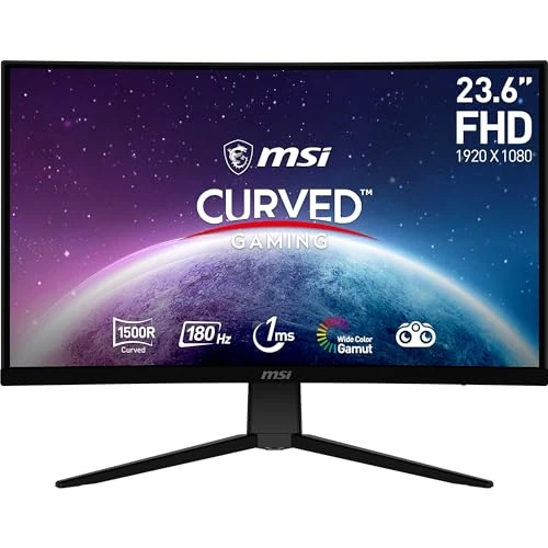 Offerta a tempo: MSI G2422C Monitor Gaming 23,6" FHD - Pannello VA (1920x1080) 1500R, 180Hz / 1ms, Adaptive Sync - DP 1.2a, HDMI 2.0b CEC - 34% da 149.99 € a 99.00 €