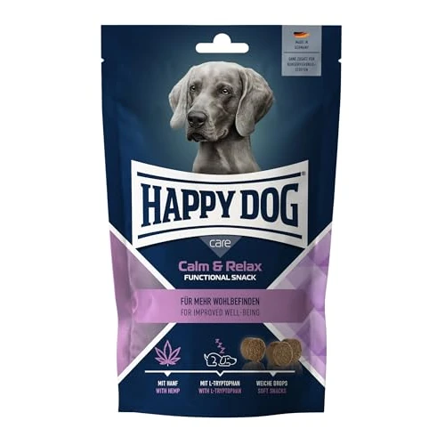 Offre limitée : Happy Dog Care Snack Calm & Relax 100 g de 6.41 € à 6.41 € (0.00% de remise)