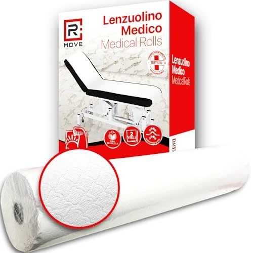 6 rollen papieren massageband medische lakens lengte 50 meter per rol