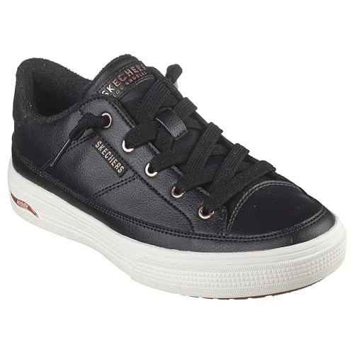 Skechers Damskie buty sportowe Arch Fit Arcade - on My WaySneaker, Czarny Duraleather, 38 EU