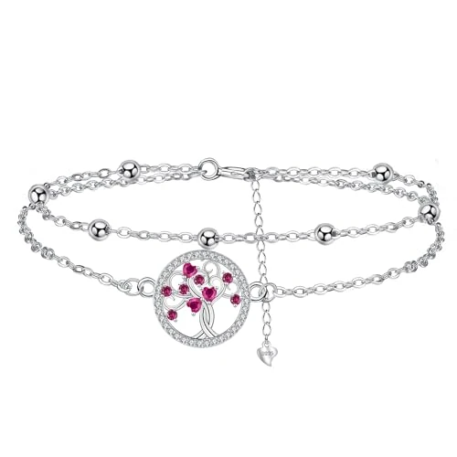 Tijdelijke aanbieding: Arrebol Armband voor dames, 925 sterling zilver, dubbele ketting, armband, origineel sieraad voor zus, vriendin, dochter, verstelbaar, 16 + 4 cm, 16+4cm (verstellbar), Zilver van 23.07 EUR naar 23.07 EUR (korting 0%)
