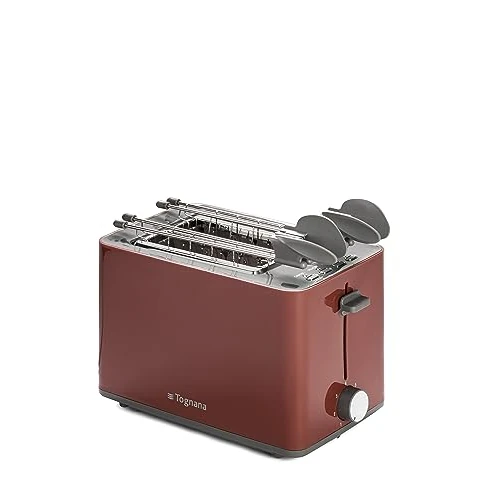 Tognana Iridea Wirelles Toaster whit Double Plug and Crumb Collector - Apple Red