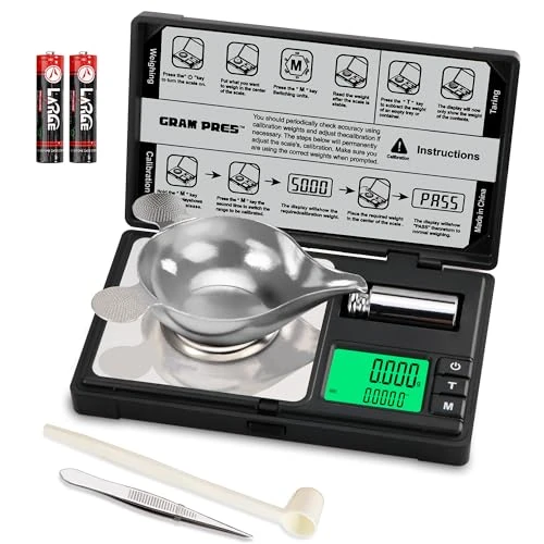Zeitlich begrenztes Angebot: GRAM PRES Hochpräzise Milligramm-Waage, 50g/0.001g Digitale Mini-Taschen von 21.99 € auf 18.69 € (15% Rabatt)