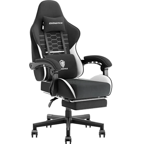 Oferta limitowana: Dowinx Krzesło gamingowe, krzesło biurowe, materiałowa torba, poduszka sprężynowa, fotel do masażu, tkanina z zagłówkiem, ergonomiczne krzesło gamingowe z podnóżkiem z 607.57 zł na 607.57 zł (oszczędź 0.00%)