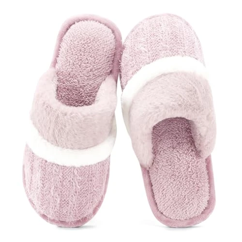 Tijdelijke aanbieding: Goewy Gezellige pantoffels voor dames binnen en buiten Fuzzy huisschoenen met traagschuim antislipzool Cadeaus voor dames Moeder Vriendin Dames Roze 40/41 van 26.99 € naar 26.99 € (0.00% korting)