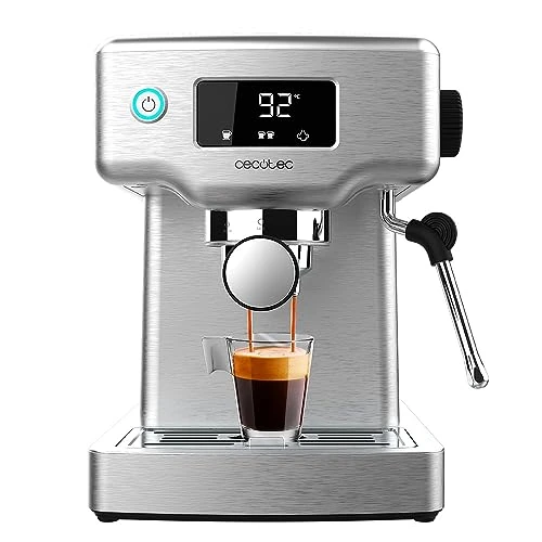 Offerta a tempo: Cecotec Macchina da caffè espresso Power Espresso 20 Barista Compact. 1465 W, Thermoblock, 20 Bar, Vaporizzatore, 2 tazze di caffè, Serbatoio d'acqua estraibile di 1,8 Litri, Vassoio scaldatazze - 11% da 99.90 € a 88.90 €