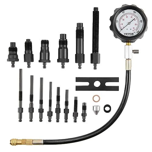 Offerta a tempo: VEVOR Kit Manometro per Compressione Con 18 Adattatori per Motori Diesel 0-70 Bar, Pressione Cilindro Motore per Auto Moto da Garage Officina, Misuratore Pressione Auto - 10% da 39.99 € a 35.90 €