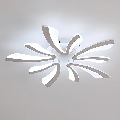 Oferta limitada: Comely Lámpara de Techo LED, 50W 5625LM Forma de V Plafon LED Techo, 6500K Luz Blanca Fría, Acrílico Accesorio de Iluminación Moderno para Salon Dormitorio Comedor Baño Pasillo, Dia 72cm de 53.99 € a 53.99 € (ahorro 0.00%)