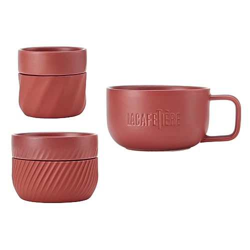 Offerta a tempo: La Cafetière Set regalo di tazze per la famiglia degli amanti del caffè — 9% da 28,99 € a 26,31 €