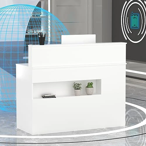 Offerta a tempo: PREMTURE Banco reception con cassetti, banco reception — 11% da 369,99 € a 329,29 €