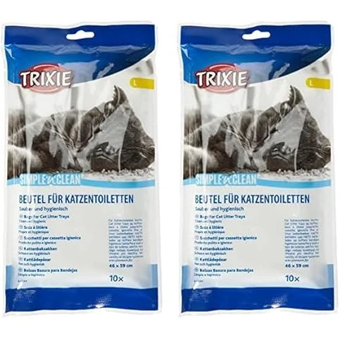 Trixie Katzentoilettenbeutel, bis 46 Ã— 59 cm, 10 St. (Packung mit 2)