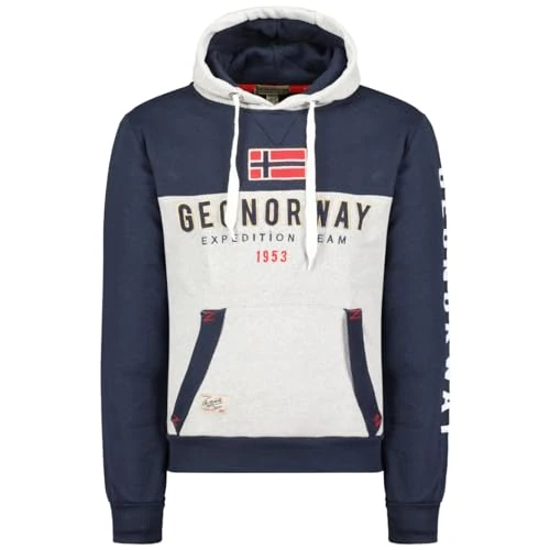 Limited offer: Geographical Norway - FERATO Men's Long-Sleeved Hoodie from 49.90 EUR to 33.92 EUR (save 32%)