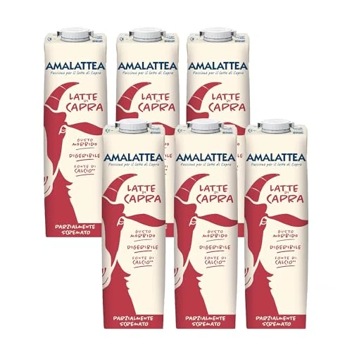 Offerta a tempo: Granarolo, Latte di Capra Amalattea, 6 Confezioni di Latte Parzialmente Scremato UHT da 1 lt, Dal Gusto Morbido, Ricca Fonte di Calcio - 0.00% da 27.53 € a 27.53 €