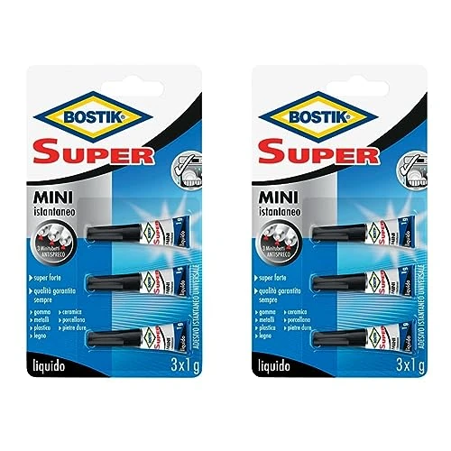 Offerta a tempo: BOSTIK D2747 Colla istantanea Universale Super Mini, Trasparente — 40% da 8,32 € a 5,02 €