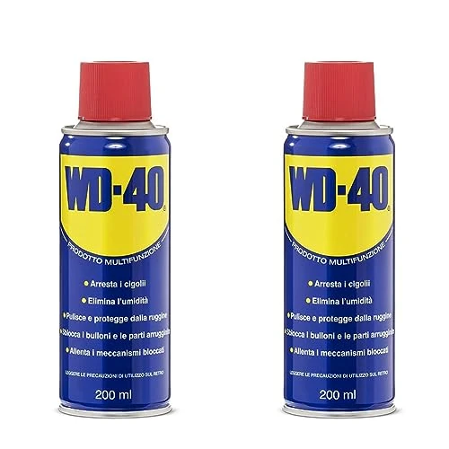 Offerta a tempo: WD-40 Prodotto Multifunzione Lubrificante Spray, 200 ml (Confezione da 2) - 38% da 15.98 € a 9.98 €