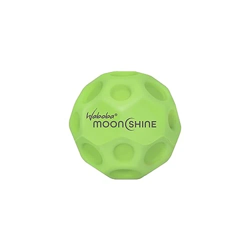 Offerta a tempo: Waboba Moonshine Ball - Pelota lunar luminosa, rebote hiper saltarín que brilla en la oscuridad, bola de tierra de rebote extra - Blanco - 60 x 60 x 60 mm - 40% da 9.99 € a 6.00 €