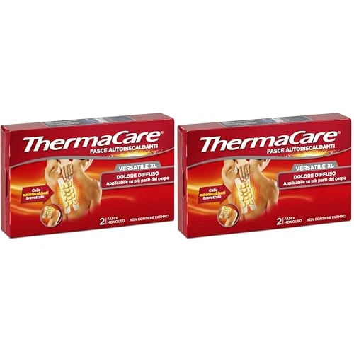 Offerta a tempo: ThermaCare Versatile XL Fasce Autoriscaldanti a Calore Terapeutico per Dolore Diffuso, 8 Ore Calore Costante, 2 Fasce Monouso (Confezione da 2) - 26% da 22.20 € a 16.50 €