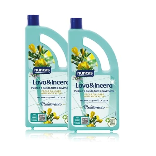 Offre limitée : Detersivo per tutti i pavimenti a tripla azione: lava, lucida e protegge (Lot de 2) de 15.76 EUR à 13.80 EUR (remise 12%)