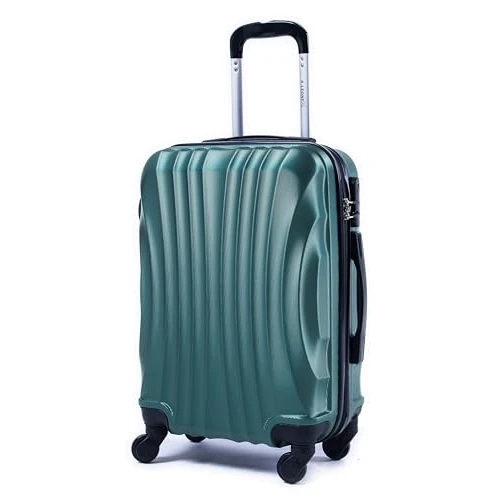 R.Leone Ryanair 55x40x20cm Valigia Trolley Bagaglio a mano Rigido Ultraleggero in ABS 4 Ruote smontabile Rimovibili Autonome 20373N (Valigia 55X40X20cm, Verde Scuro)