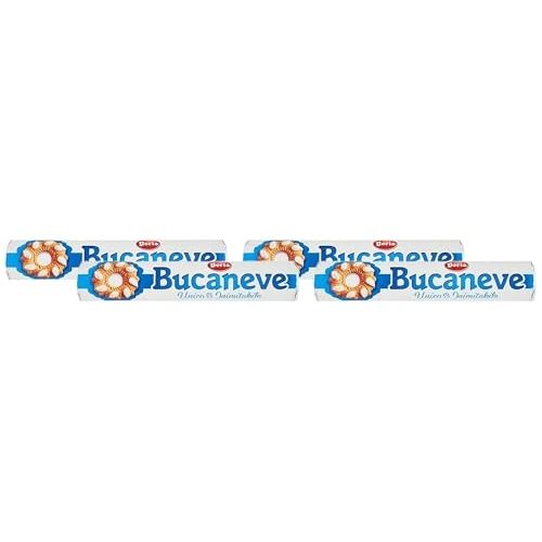 Offerta a tempo: Doria - Bucaneve Classico - Biscotti Ideali per la tua Colazione o Spuntino - Confezione Tubo da 200 gr (Confezione da 4) - 45% da 6.48 € a 3.56 €