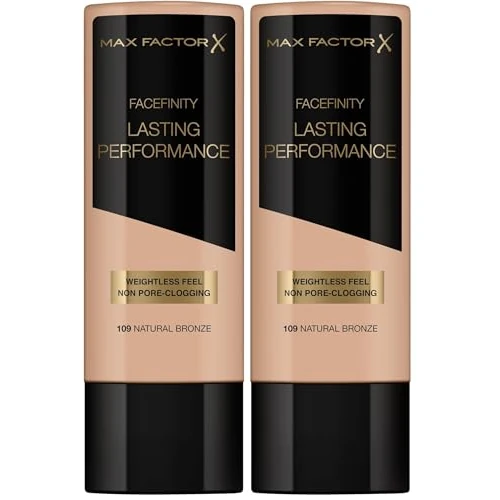 Oferta limitada: Max Factor, Lasting Performance Base De Maquillaje Líquida, Tono 109 Natural Bronze, 35 ml (Paquete de 2) de 29.16 € a 9.73 € (ahorro 66.63%)