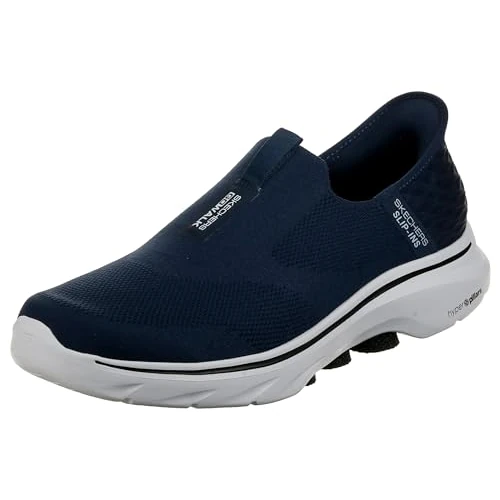 Offerta a tempo: Skechers Go Walk 7 Easy on 2 Sneaker da Uomo, Tessuto Sintetico Blu Navy, 47.5 EU - 0.00% da 107.45 € a 107.45 €