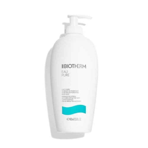 Offerta a tempo: BIOTHERM Eau Pure Body Milk, Latte Corpo Idratante e Rivitalizzante, Con Burro di Karité e Olio Essenziale agli Agrumi, Per Tutti i Tipi di Pelle, 400 ml - 13% da 30.89 € a 26.87 €