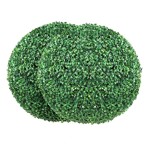 Offerta a tempo: VEVOR Topiaria Artificiale in Legno di Bosso 406 mm Palla di Bosso Artificiale 2 Piante Finte in PE Foglie Intercambiabili Farfalle Decorative Decorazione Interni Giardino Terrazza Balcone Ingresso - 20% da 42.90 € a 34.37 €